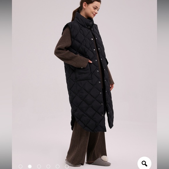 NEW nap Buttoned Sleeveless Puffer Coat - Picture 10 of 13